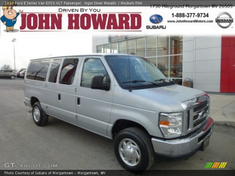 Ingot Silver Metallic / Medium Flint 2010 Ford E Series Van E350 XLT Passenger
