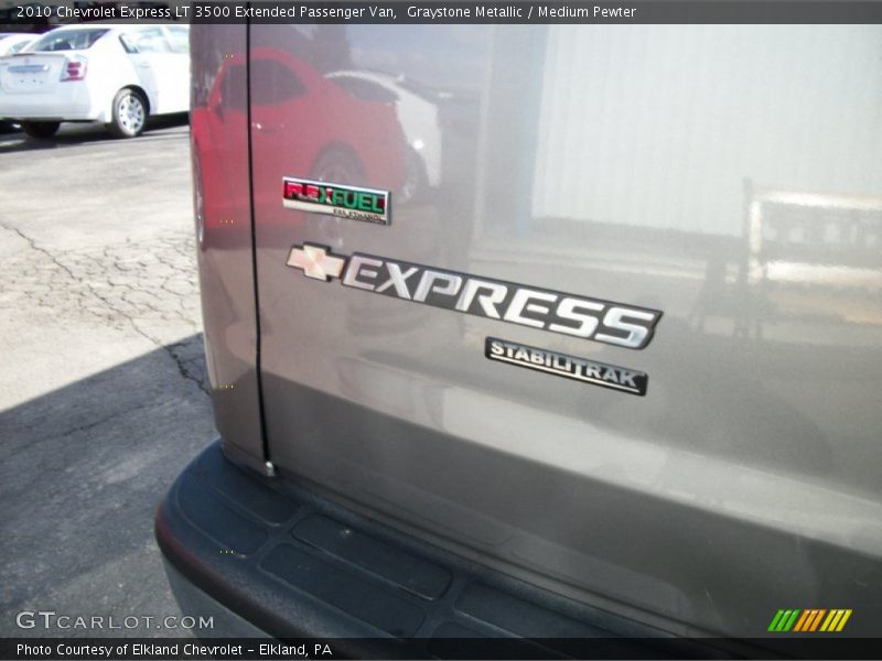 Graystone Metallic / Medium Pewter 2010 Chevrolet Express LT 3500 Extended Passenger Van