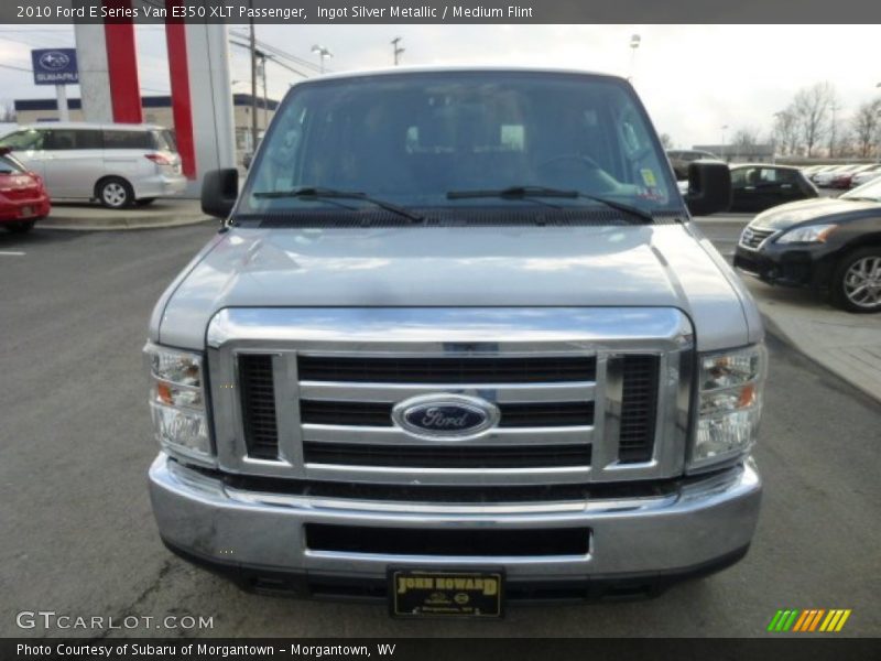 Ingot Silver Metallic / Medium Flint 2010 Ford E Series Van E350 XLT Passenger