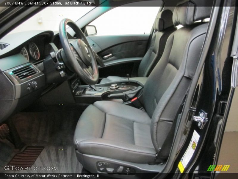 Jet Black / Black 2007 BMW 5 Series 530xi Sedan
