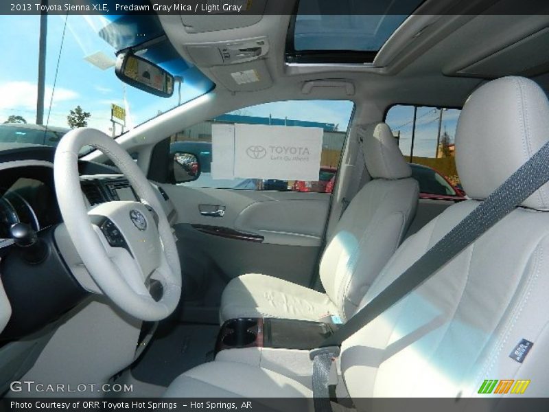 Predawn Gray Mica / Light Gray 2013 Toyota Sienna XLE