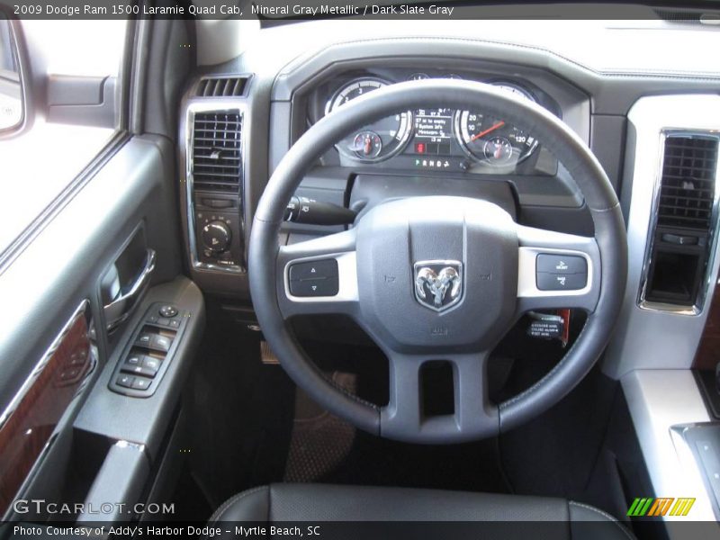 Mineral Gray Metallic / Dark Slate Gray 2009 Dodge Ram 1500 Laramie Quad Cab