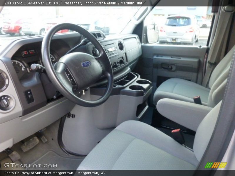 Ingot Silver Metallic / Medium Flint 2010 Ford E Series Van E350 XLT Passenger
