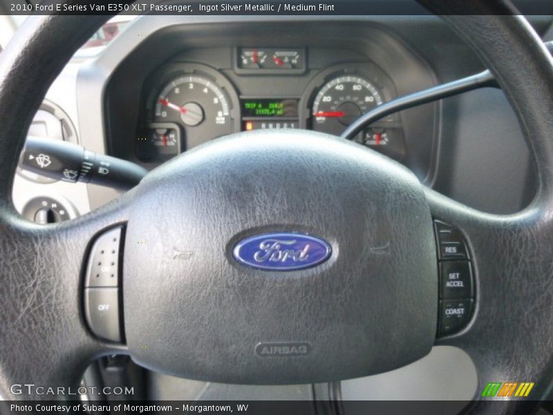 Ingot Silver Metallic / Medium Flint 2010 Ford E Series Van E350 XLT Passenger