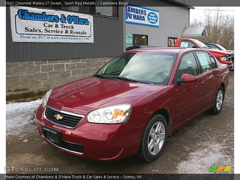 Sport Red Metallic / Cashmere Beige 2007 Chevrolet Malibu LT Sedan