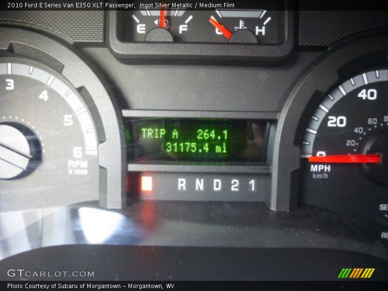 Ingot Silver Metallic / Medium Flint 2010 Ford E Series Van E350 XLT Passenger