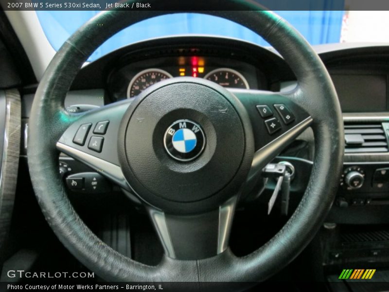 Jet Black / Black 2007 BMW 5 Series 530xi Sedan
