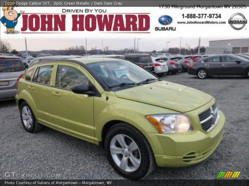 Optic Green Metallic / Dark Slate Gray 2010 Dodge Caliber SXT