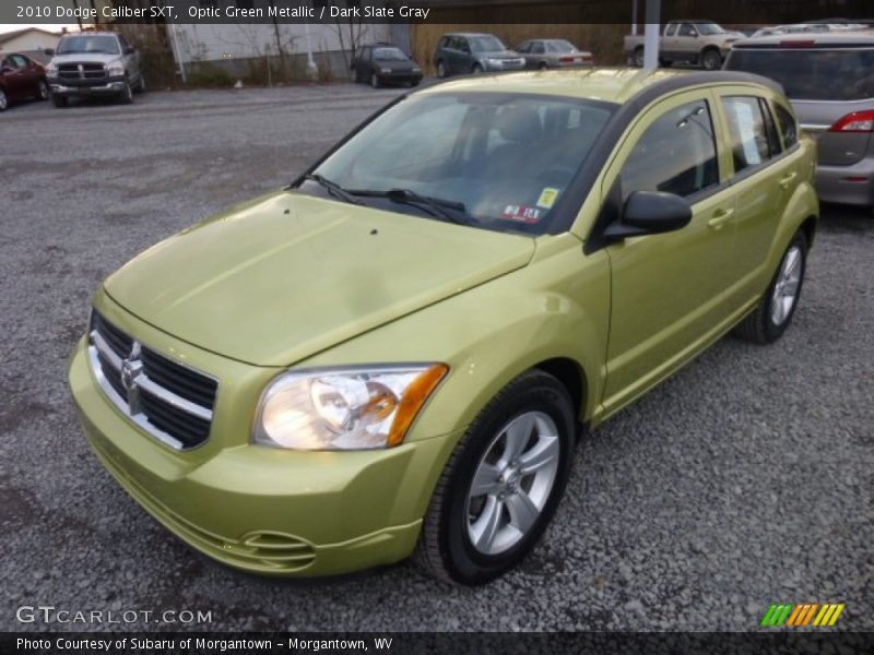 Optic Green Metallic / Dark Slate Gray 2010 Dodge Caliber SXT