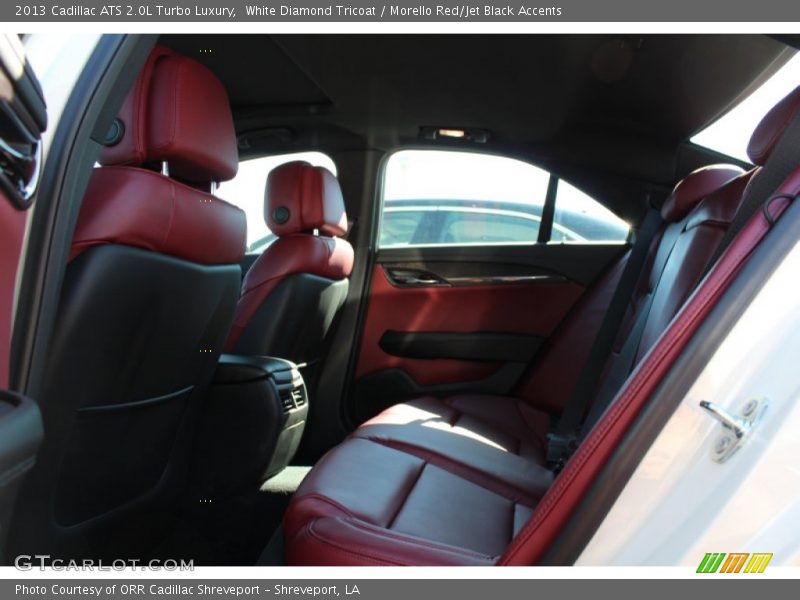 White Diamond Tricoat / Morello Red/Jet Black Accents 2013 Cadillac ATS 2.0L Turbo Luxury