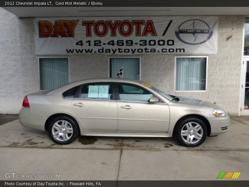 Gold Mist Metallic / Ebony 2012 Chevrolet Impala LT