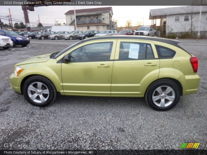 Optic Green Metallic / Dark Slate Gray 2010 Dodge Caliber SXT