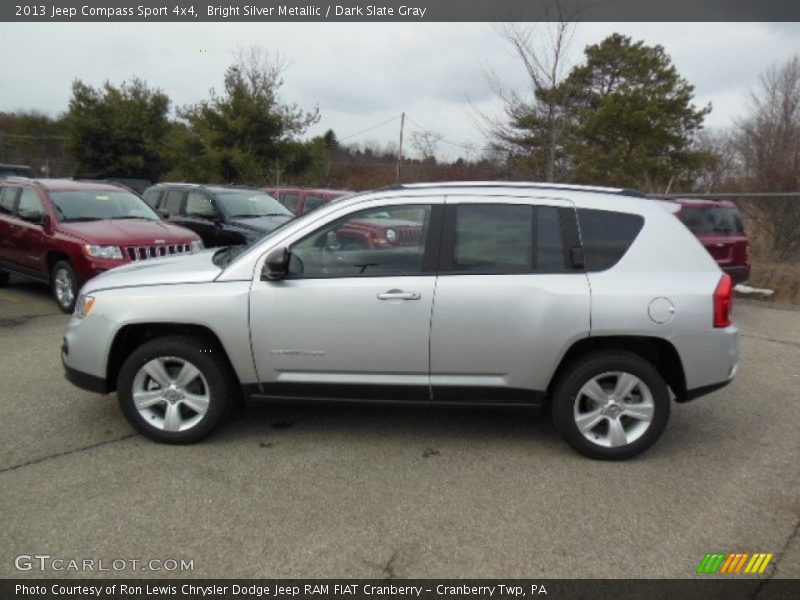 Bright Silver Metallic / Dark Slate Gray 2013 Jeep Compass Sport 4x4