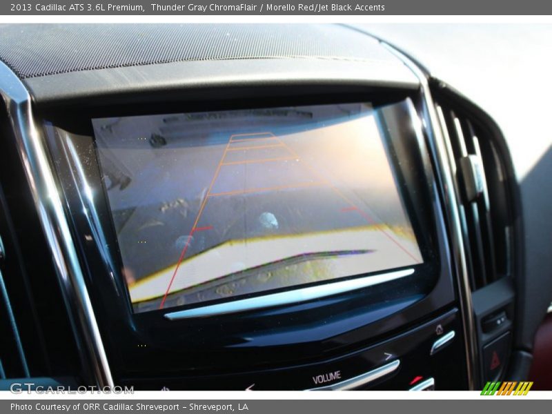 Thunder Gray ChromaFlair / Morello Red/Jet Black Accents 2013 Cadillac ATS 3.6L Premium