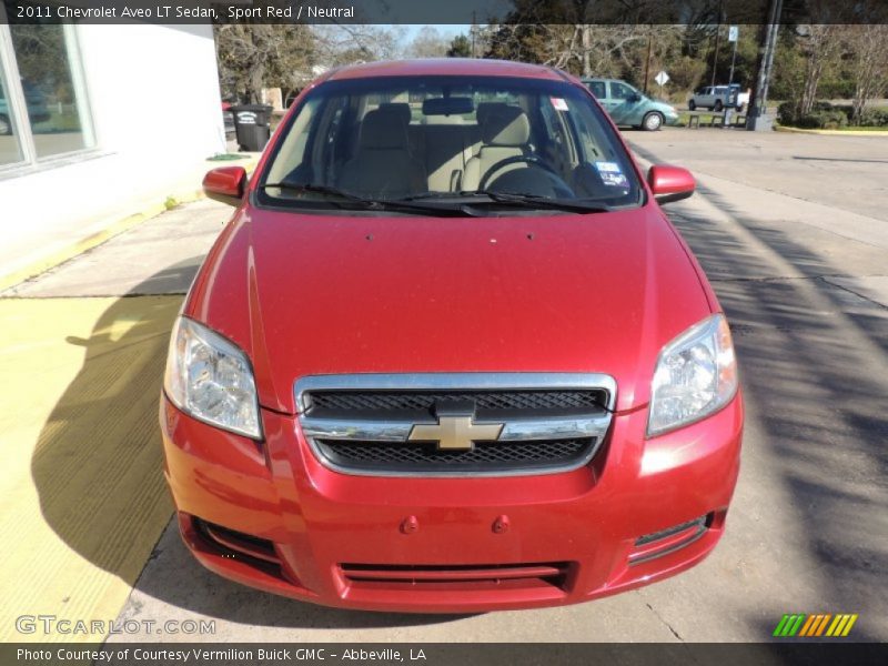 Sport Red / Neutral 2011 Chevrolet Aveo LT Sedan
