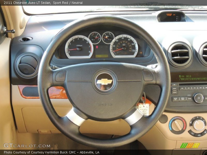 Sport Red / Neutral 2011 Chevrolet Aveo LT Sedan