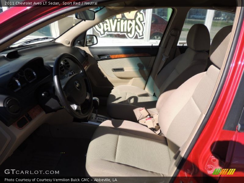 Sport Red / Neutral 2011 Chevrolet Aveo LT Sedan