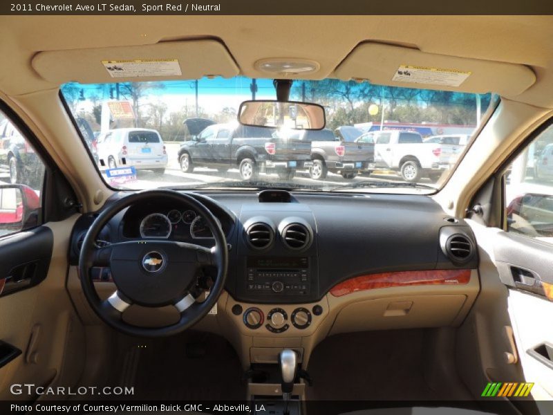 Sport Red / Neutral 2011 Chevrolet Aveo LT Sedan