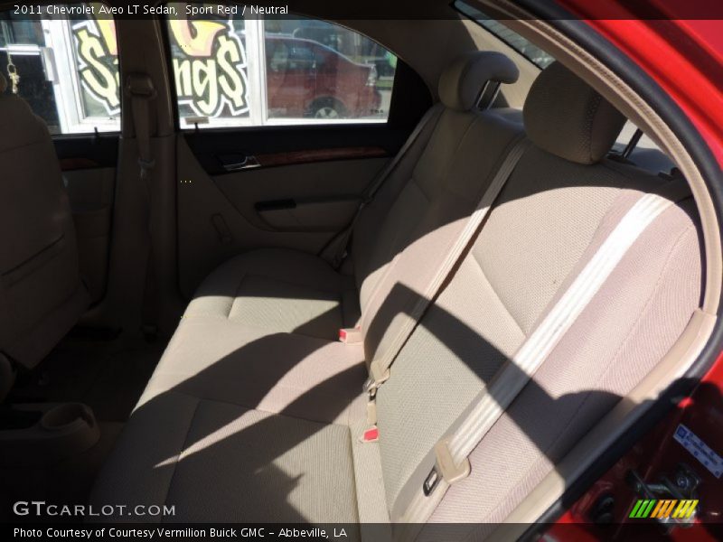 Sport Red / Neutral 2011 Chevrolet Aveo LT Sedan