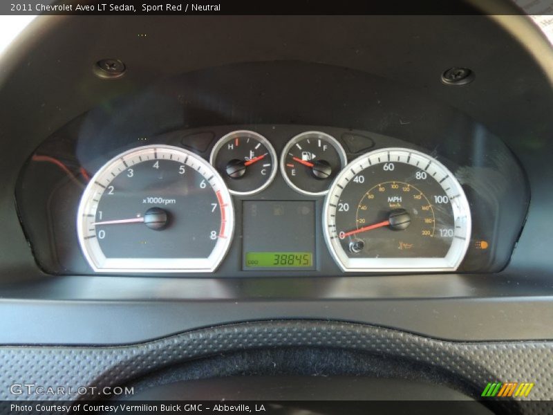 Sport Red / Neutral 2011 Chevrolet Aveo LT Sedan