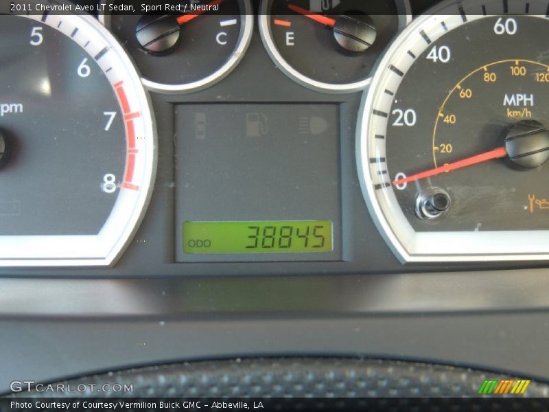 Sport Red / Neutral 2011 Chevrolet Aveo LT Sedan