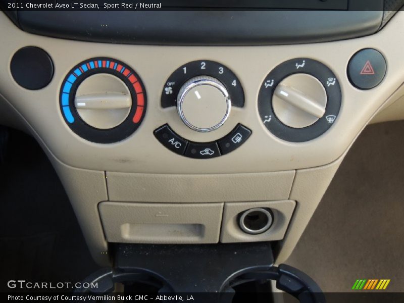Sport Red / Neutral 2011 Chevrolet Aveo LT Sedan