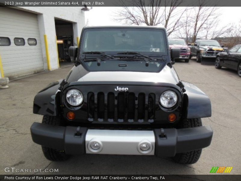 Black / Black 2013 Jeep Wrangler Unlimited Sahara 4x4