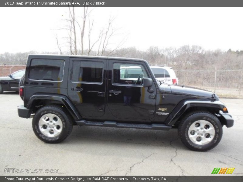 Black / Black 2013 Jeep Wrangler Unlimited Sahara 4x4
