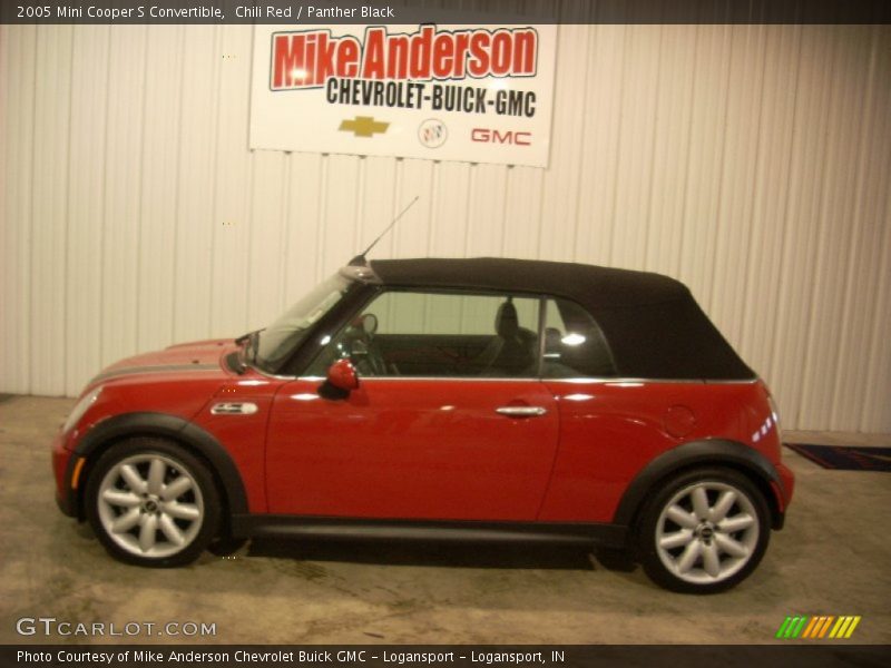 Chili Red / Panther Black 2005 Mini Cooper S Convertible
