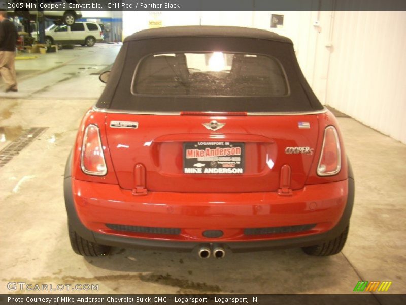 Chili Red / Panther Black 2005 Mini Cooper S Convertible