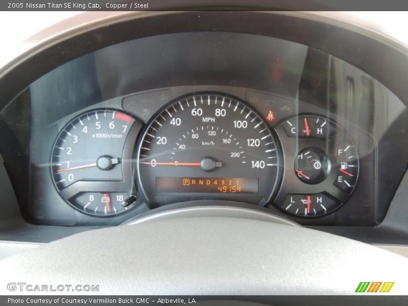  2005 Titan SE King Cab SE King Cab Gauges