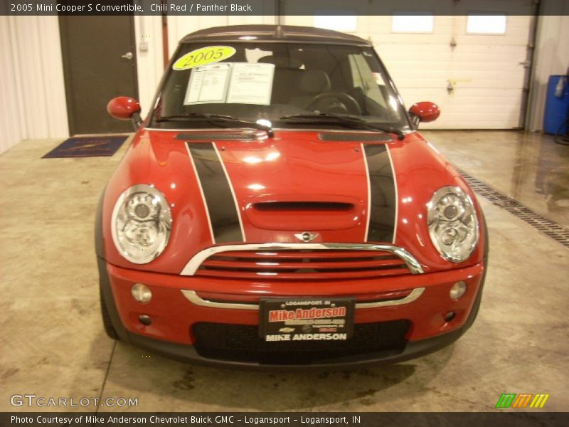 Chili Red / Panther Black 2005 Mini Cooper S Convertible