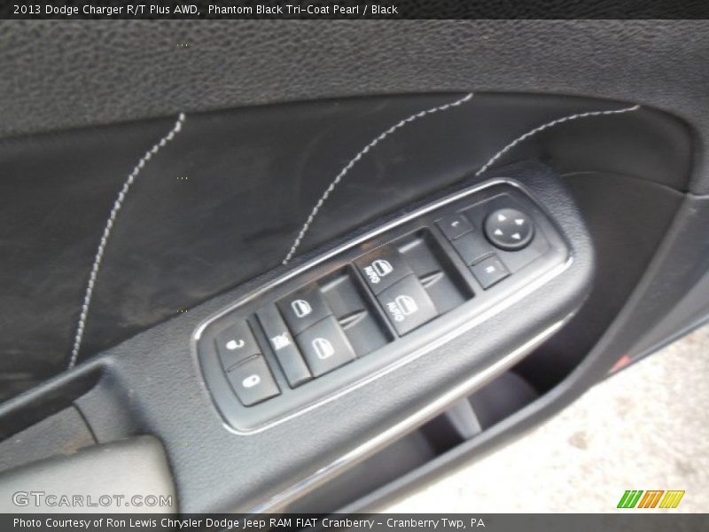 Phantom Black Tri-Coat Pearl / Black 2013 Dodge Charger R/T Plus AWD