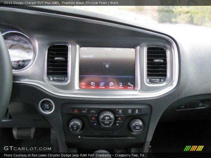 Phantom Black Tri-Coat Pearl / Black 2013 Dodge Charger R/T Plus AWD