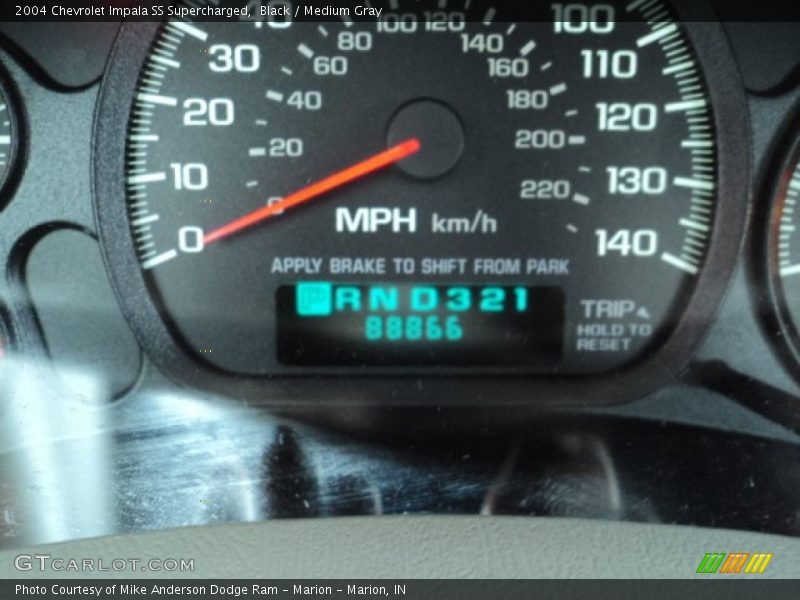 Black / Medium Gray 2004 Chevrolet Impala SS Supercharged