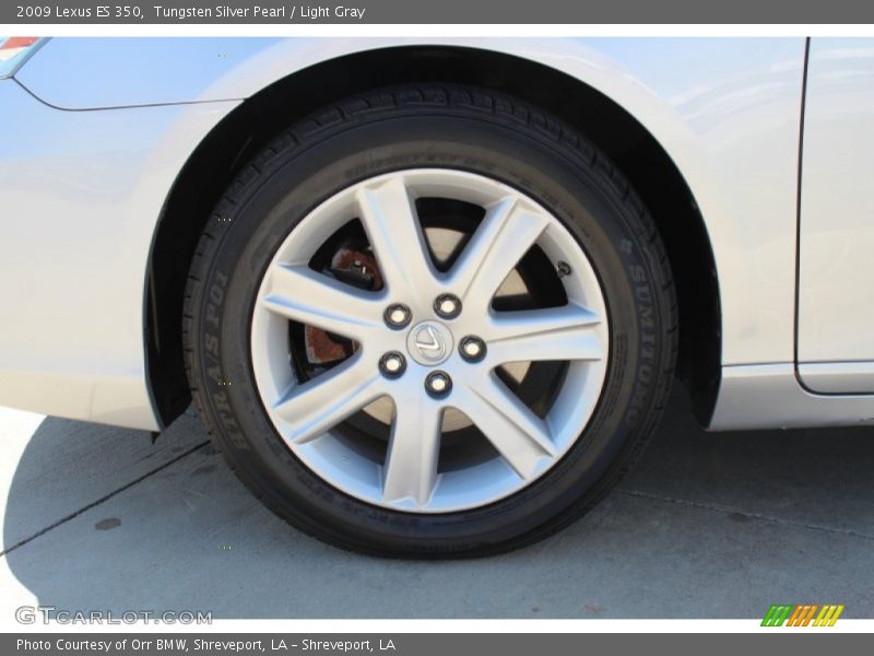 Tungsten Silver Pearl / Light Gray 2009 Lexus ES 350