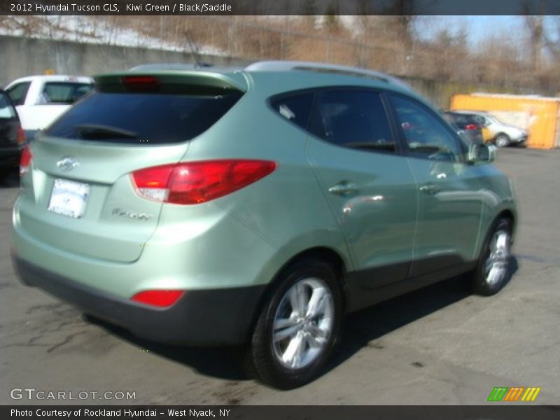 Kiwi Green / Black/Saddle 2012 Hyundai Tucson GLS