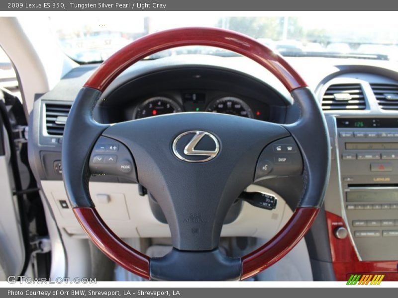 Tungsten Silver Pearl / Light Gray 2009 Lexus ES 350