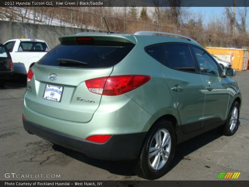 Kiwi Green / Black/Saddle 2012 Hyundai Tucson GLS
