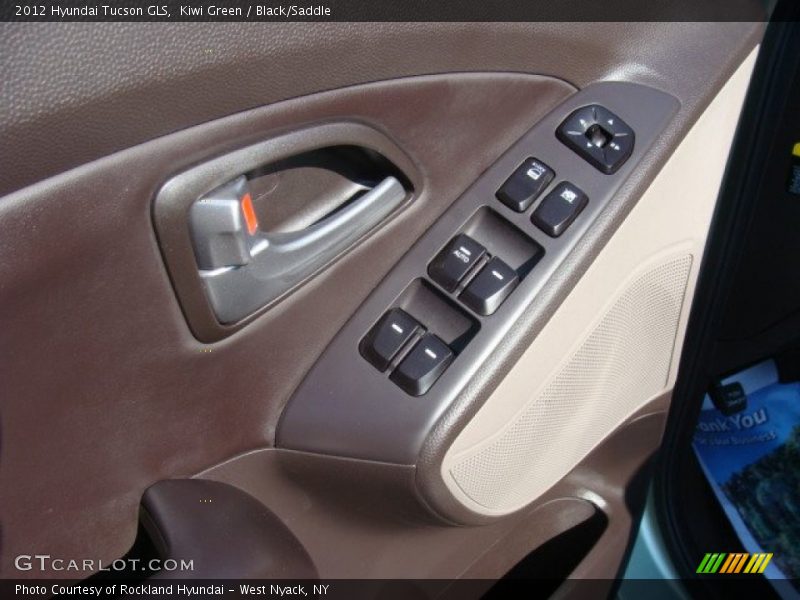 Kiwi Green / Black/Saddle 2012 Hyundai Tucson GLS