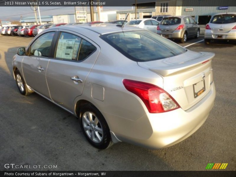 Brilliant Silver / Charcoal 2013 Nissan Versa 1.6 SL Sedan