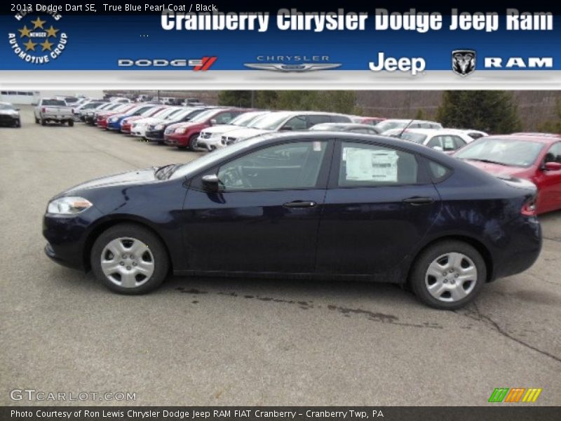 True Blue Pearl Coat / Black 2013 Dodge Dart SE