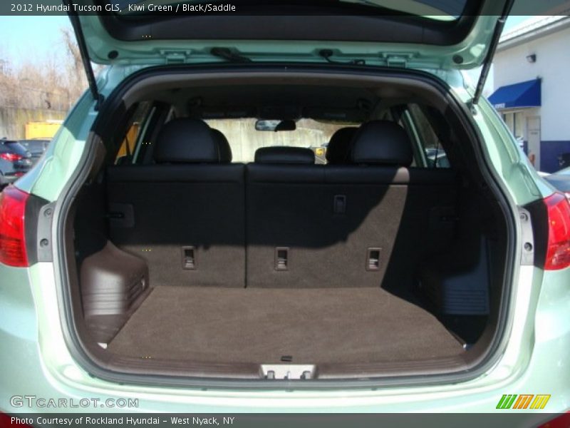 Kiwi Green / Black/Saddle 2012 Hyundai Tucson GLS
