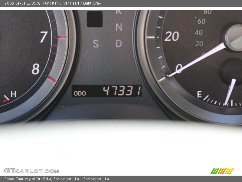 Tungsten Silver Pearl / Light Gray 2009 Lexus ES 350