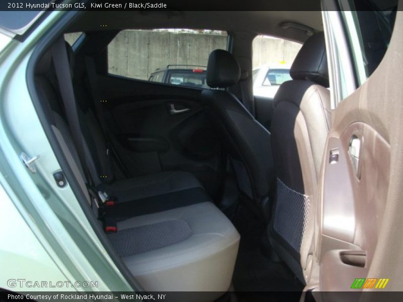 Kiwi Green / Black/Saddle 2012 Hyundai Tucson GLS