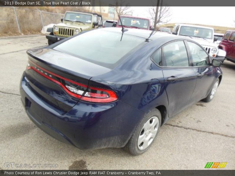 True Blue Pearl Coat / Black 2013 Dodge Dart SE