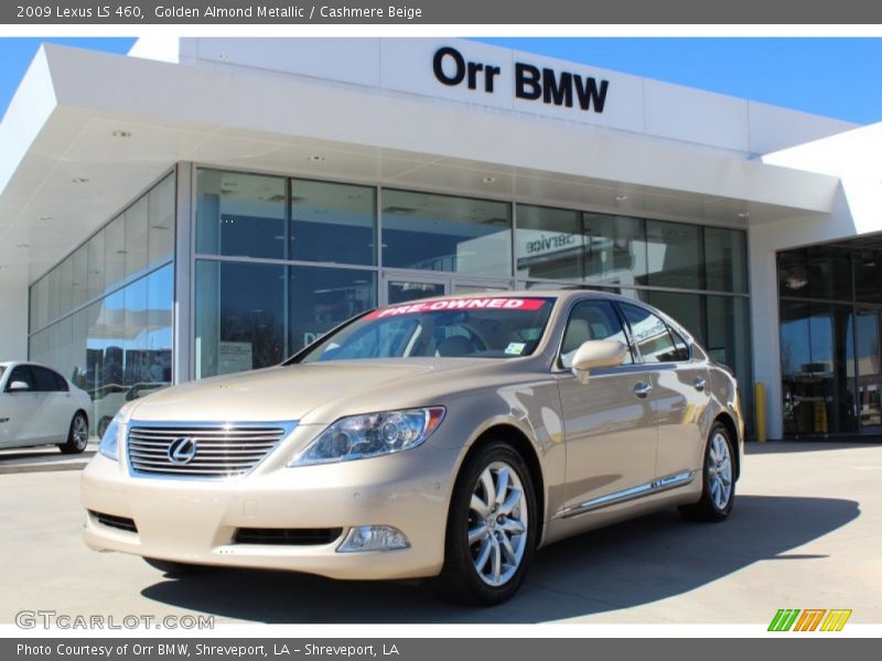 Golden Almond Metallic / Cashmere Beige 2009 Lexus LS 460