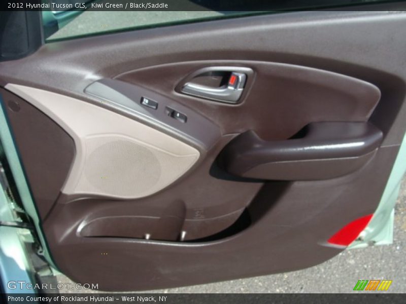 Kiwi Green / Black/Saddle 2012 Hyundai Tucson GLS
