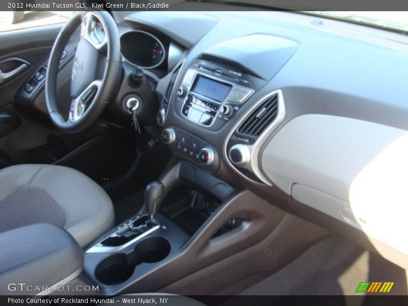 Kiwi Green / Black/Saddle 2012 Hyundai Tucson GLS