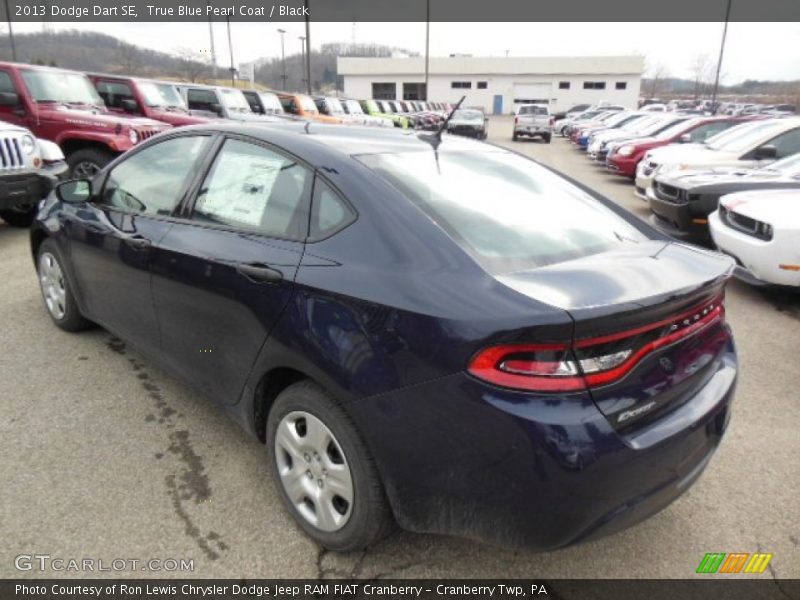 True Blue Pearl Coat / Black 2013 Dodge Dart SE